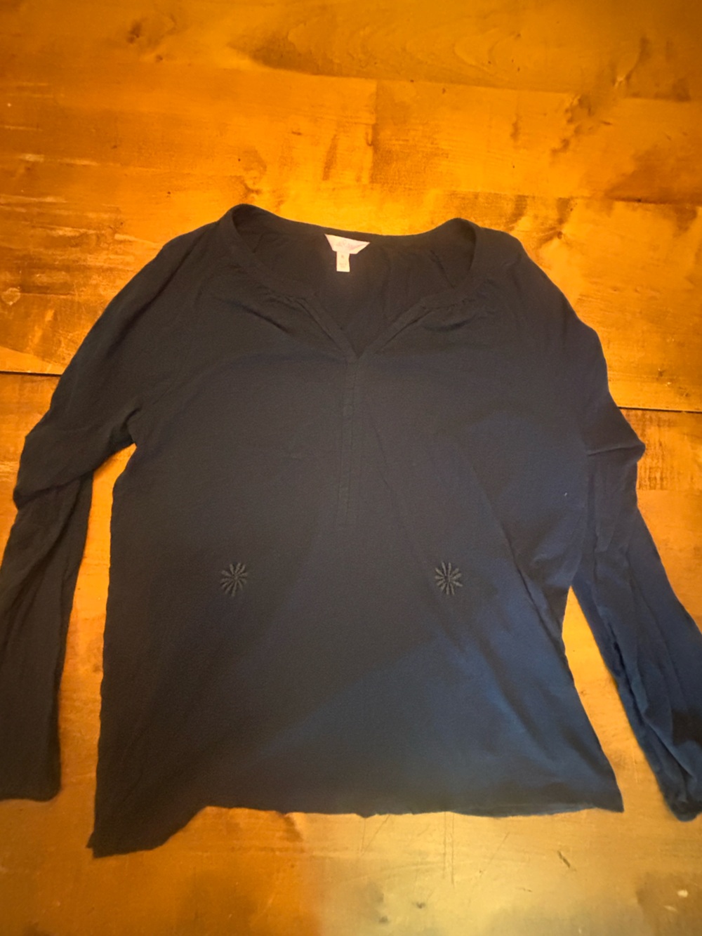 Lilly Pulitzer Navy Blue Long Sleeve Camisole